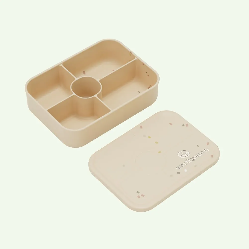 Earthware No-Tox Silicone Bento Lunch Box - 5 Compartments (1.2L)