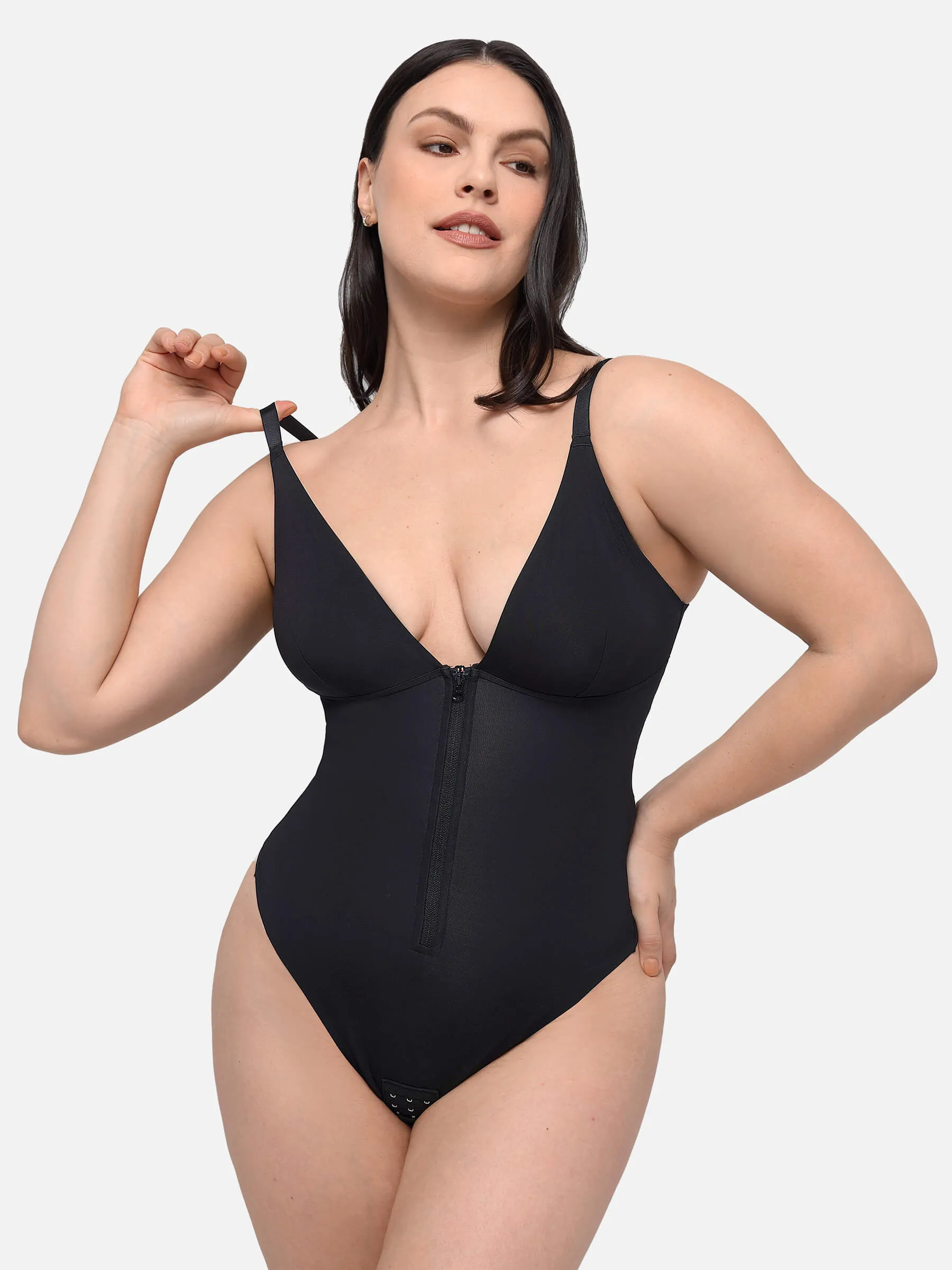 Feelingirl Seamless Sculpting Bodysuit with Adjustable Fit