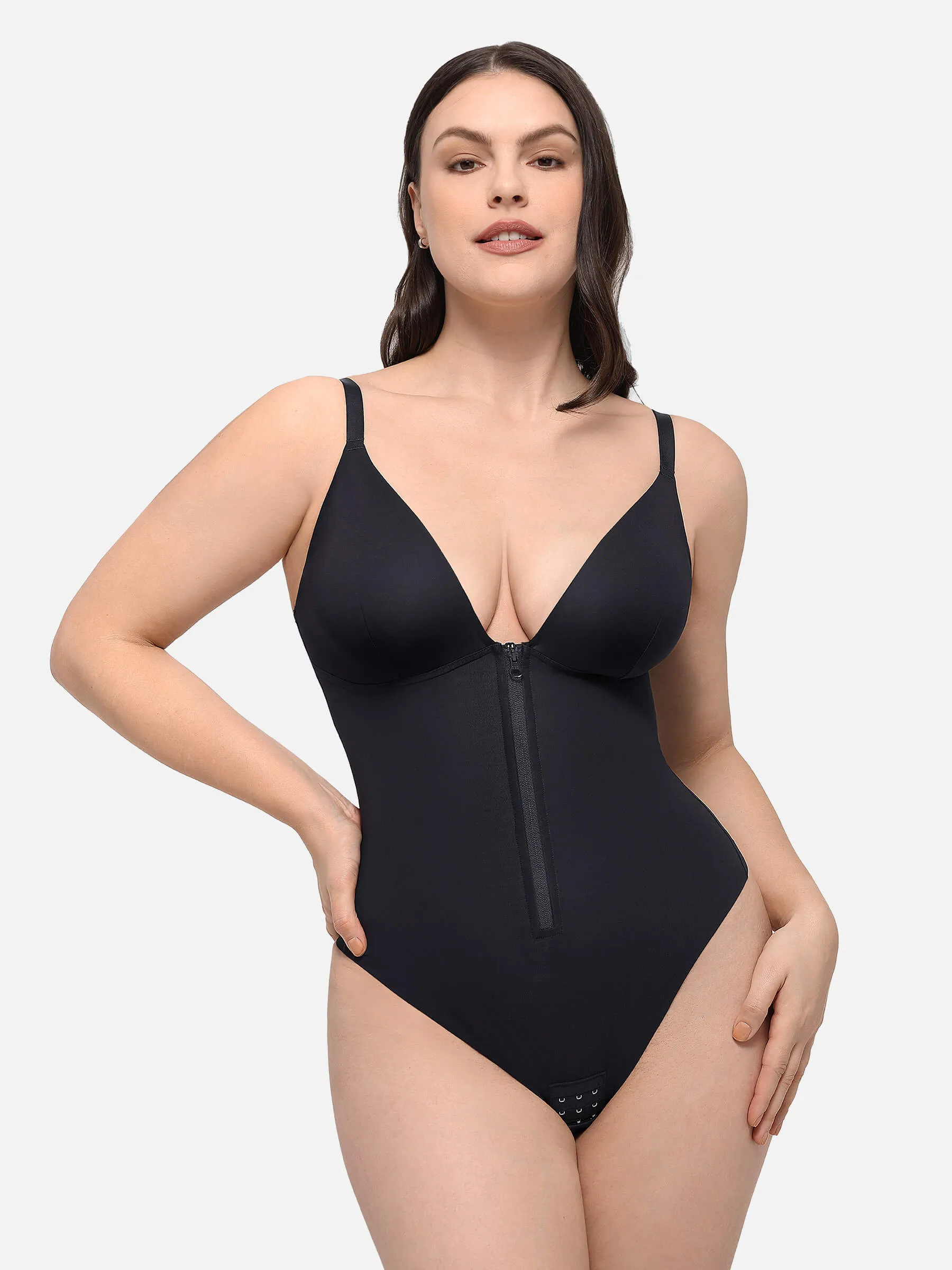 Feelingirl Seamless Sculpting Bodysuit with Adjustable Fit