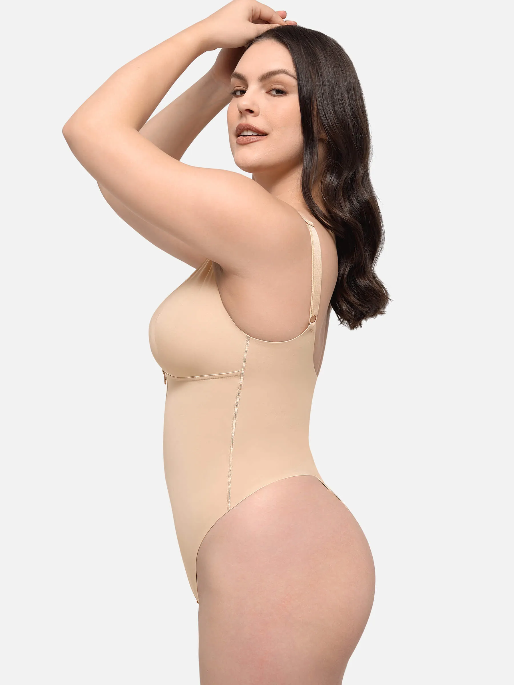 Feelingirl Seamless Sculpting Bodysuit with Adjustable Fit