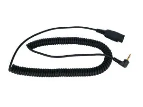 GN QD Compatible 2.5MM COILED BOTTOM CORD - Long curly cord