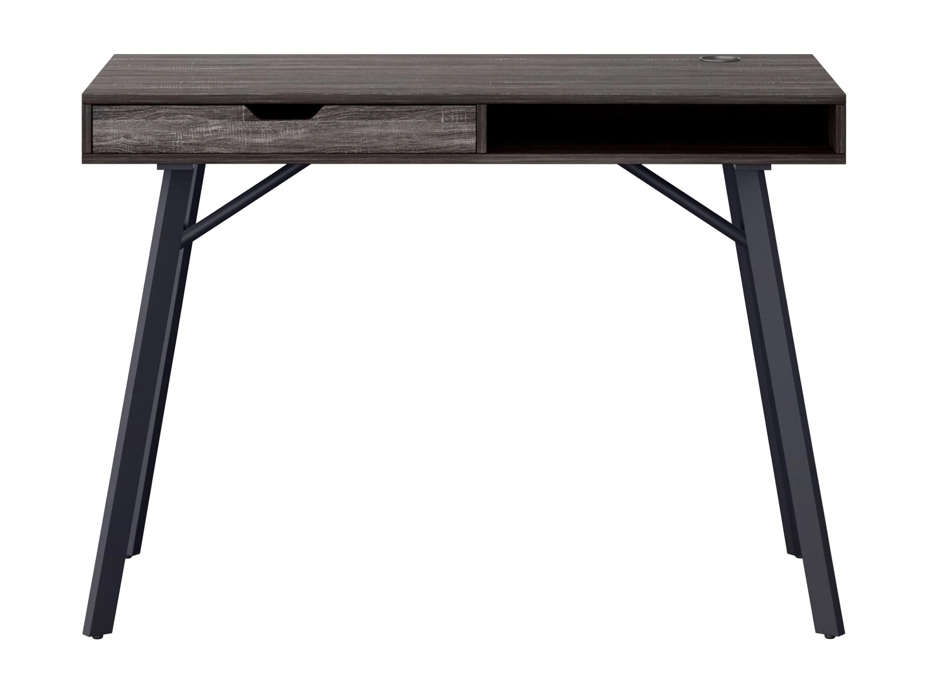 Grey Natural Wood Desk