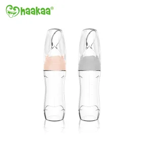 Haakaa Silicone Baby Food Dispensing Spoon with Cap 1 pk