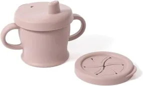 Haakaa Silicone Sip N Snack Cup - Blush Pink