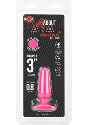 Hustler All About Anal Seamless Silicone Butt Plug