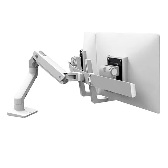 HX Desk Mount Dual Monitor Arm (white)