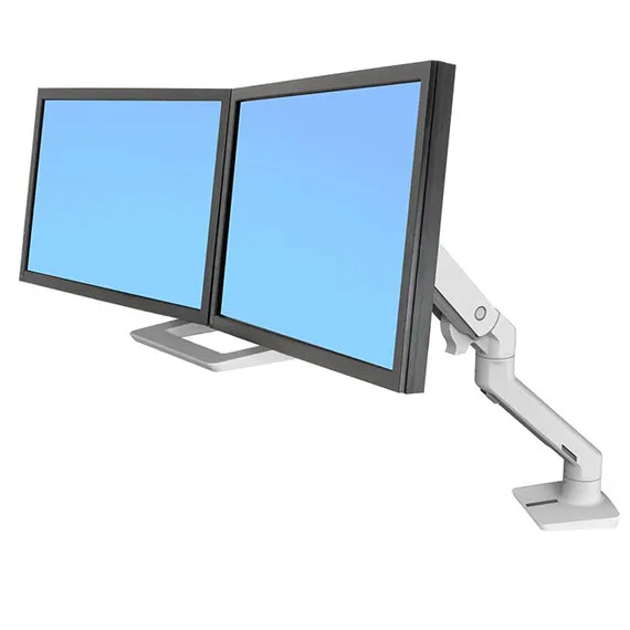 HX Desk Mount Dual Monitor Arm (white)