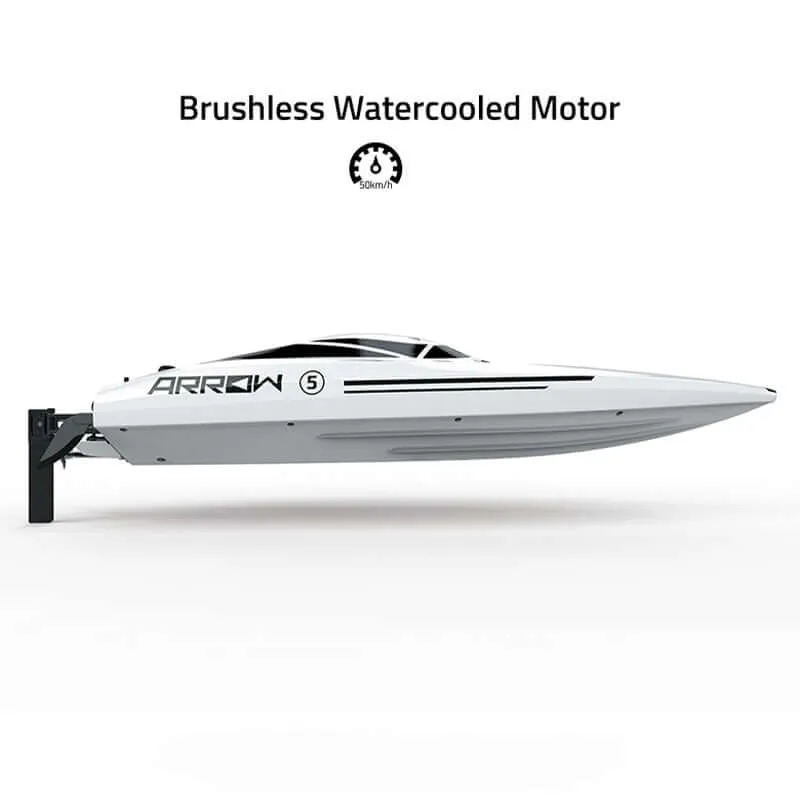 Kidstoylover 50Km/H RC Speedboat: 2.4GHz Waterproof Brushless Boat Toy for Kids