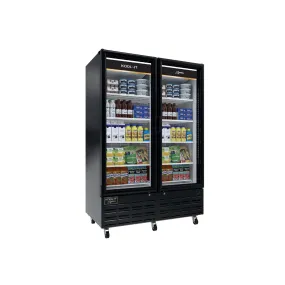 Kool-It - LX-46FB, 54" Double Glass Door Merchandiser Freezer