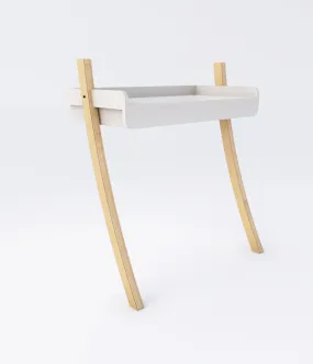 Leaning Desk Full Drawer - White