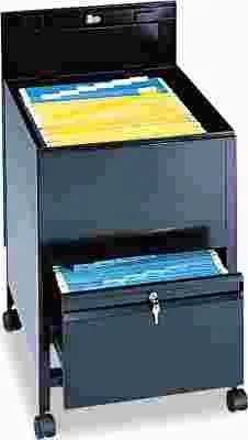 Locking Mobile Tub File With Drawer Legal Size 20W X 26D X 28H Black