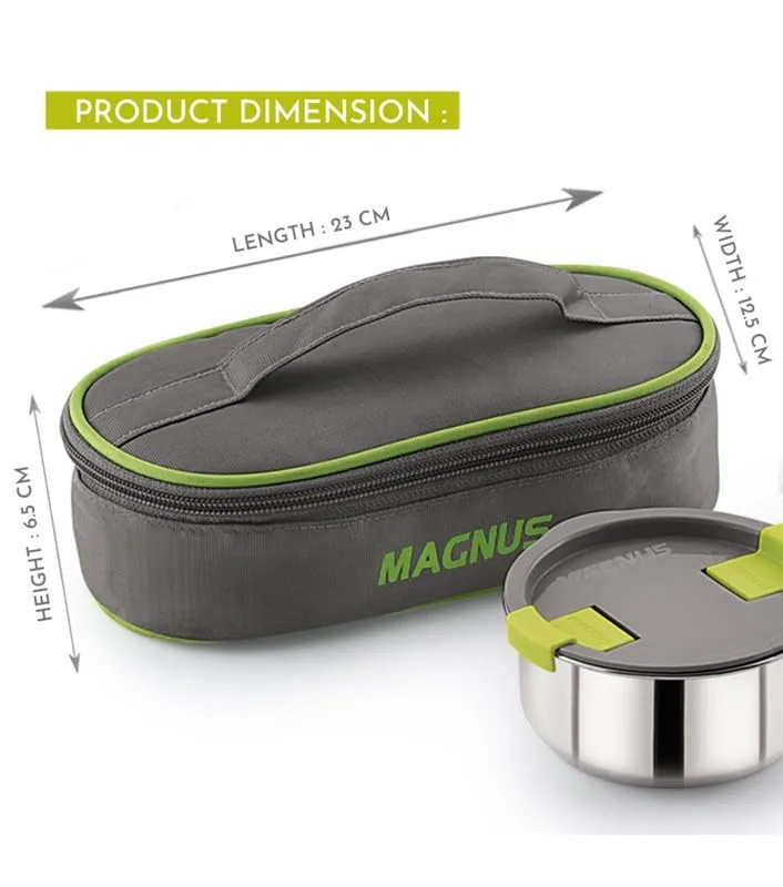 Magnus Olive-2 Stainless Steel Lunch Box for Kids, Lunch Boxes for Office Men - Leak-Proof Containers, Insulated Carry Case, Airtight Food Storage for School, Office, Picnic