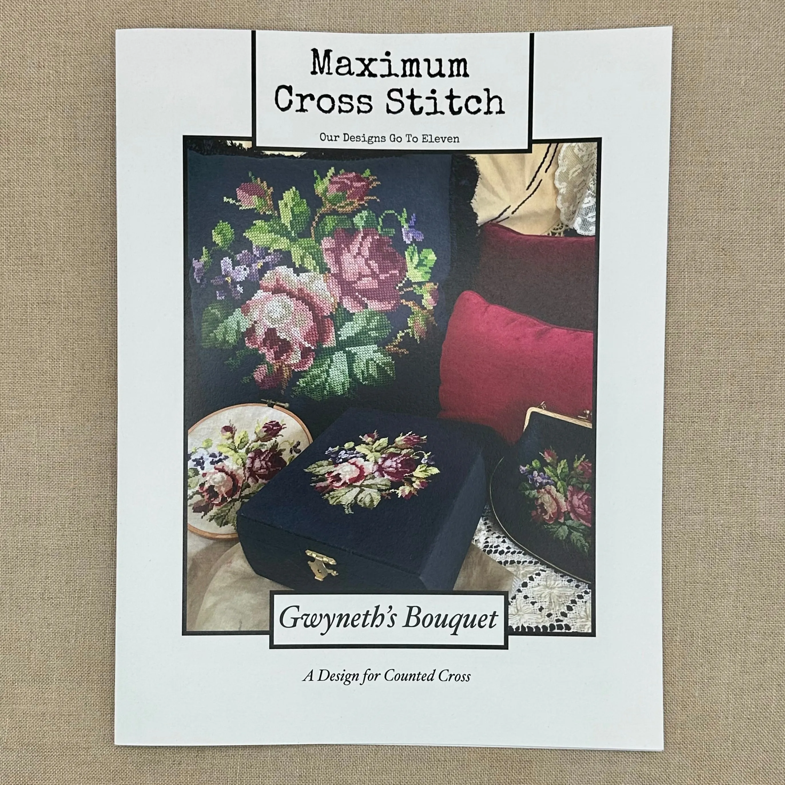 Maximum Cross Stitch - Gwyneth's Bouquet - Booklet Chart and/or Roxy Floss