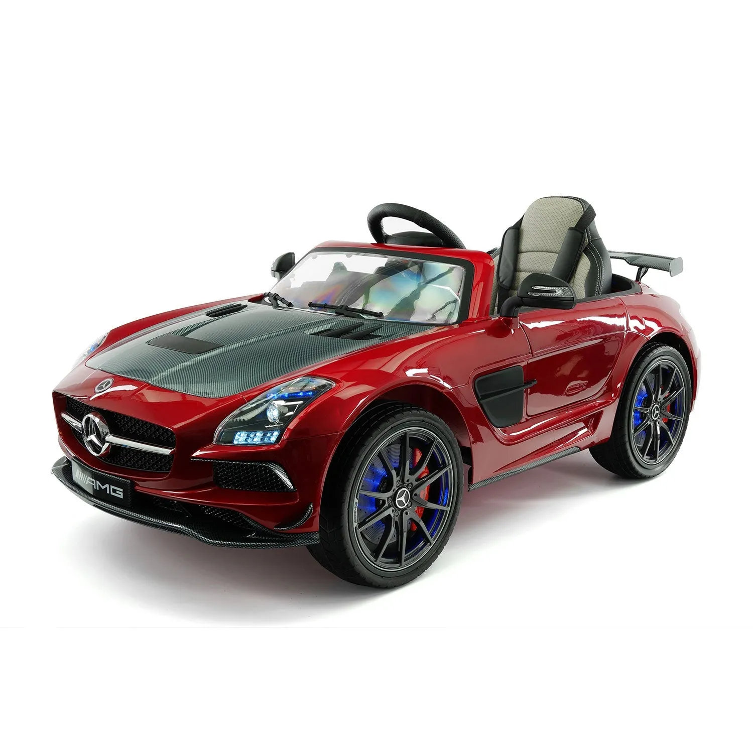 Mercedes Sls Amg Final Edition 12v Kids Ride-on Car With Parental Remote | Cherry Red