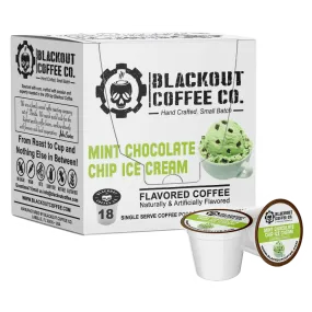 MINT CHOCOLATE CHIP ICE CREAM FLAVORED COFFEE PODS 18CT