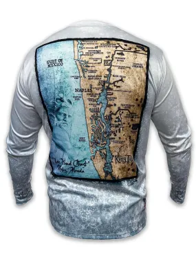 Naples, FL / King Tide Allover Chart Shirt