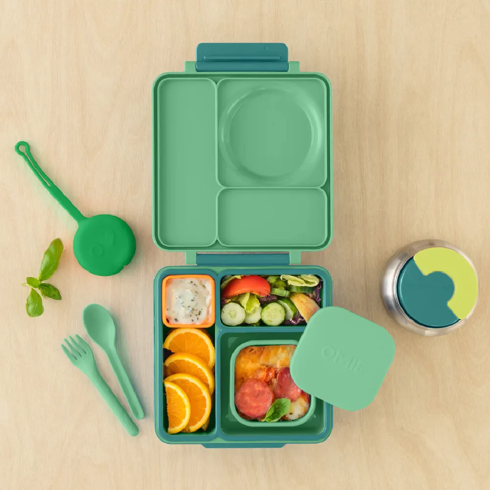 OmieBox OmieSnack Silicone Snack Box - Green