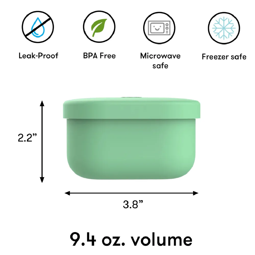 OmieBox OmieSnack Silicone Snack Box - Green