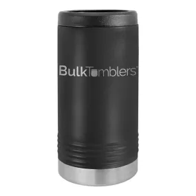 Promo Personalized Skinny Beverage Holder for Slim Can w Logo Laser Engraved on Insulated Stainless Steel