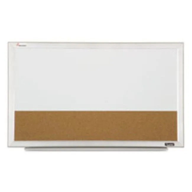 QUARTET CUBICLE COMBINATION BOARDS, 18 X 30, WHITE FRAME, 1 EACH