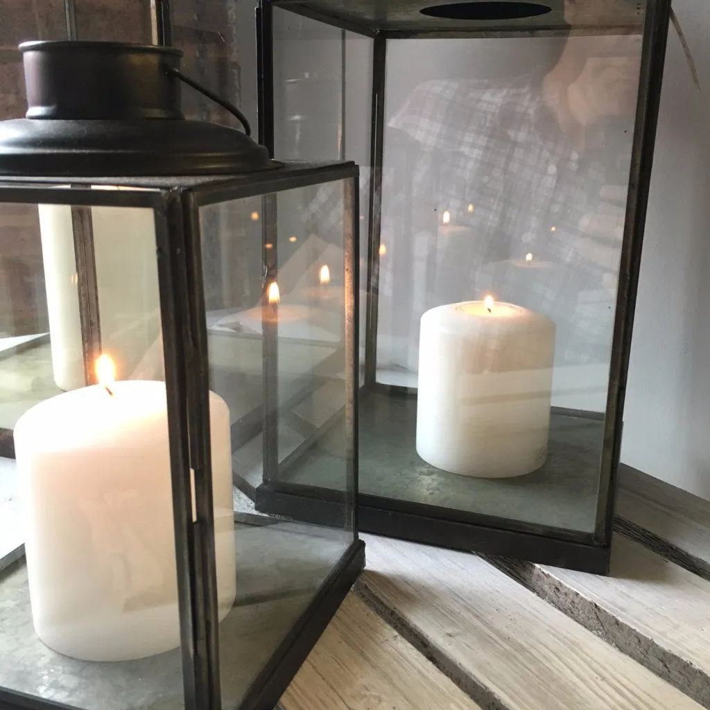 Real Flame Faux Pillar Candle