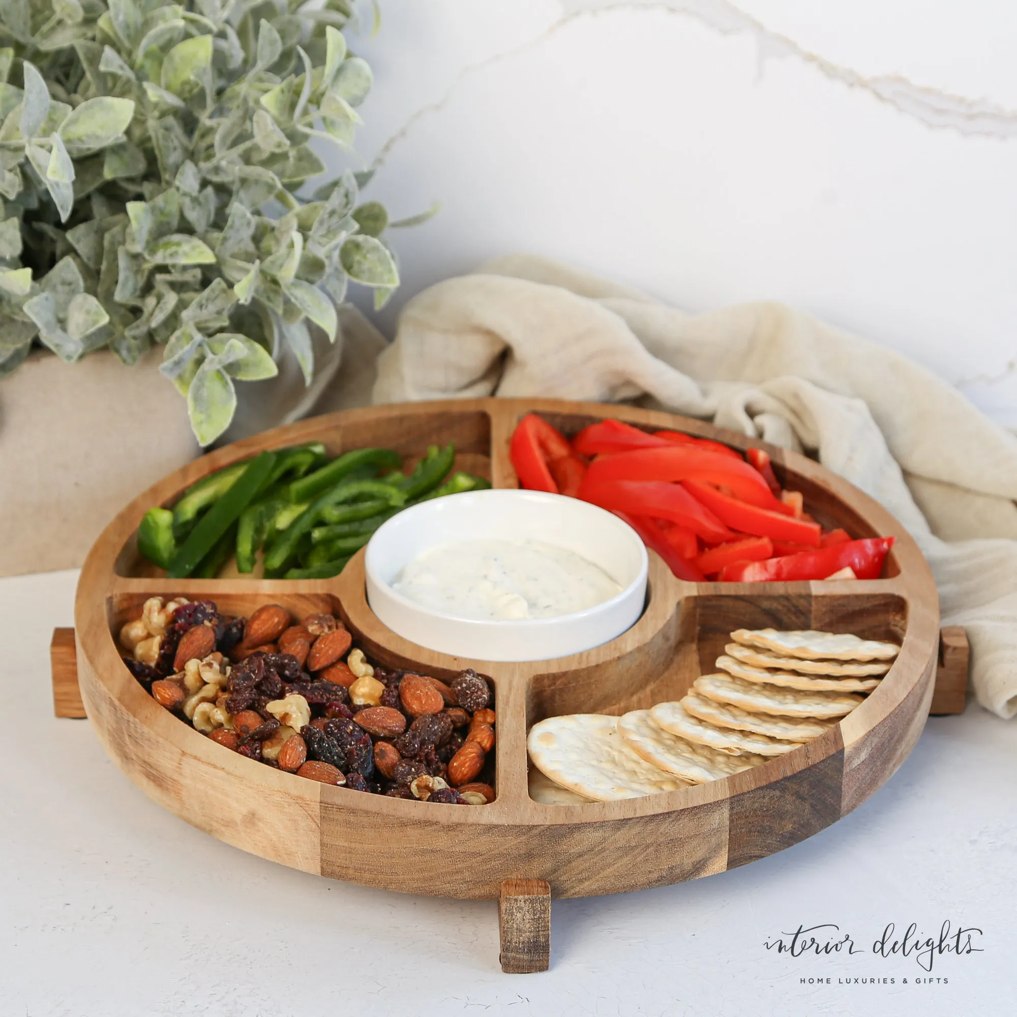 Reversible Wine and Snack Board