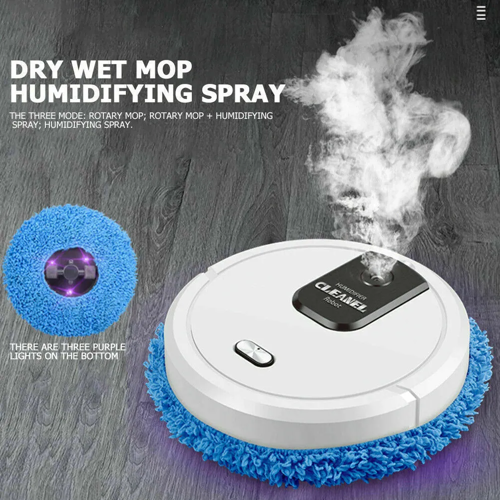 Robot Vacuum Cleaner 3 in 1 Intelligent Sweeping Rechargeable Mopping