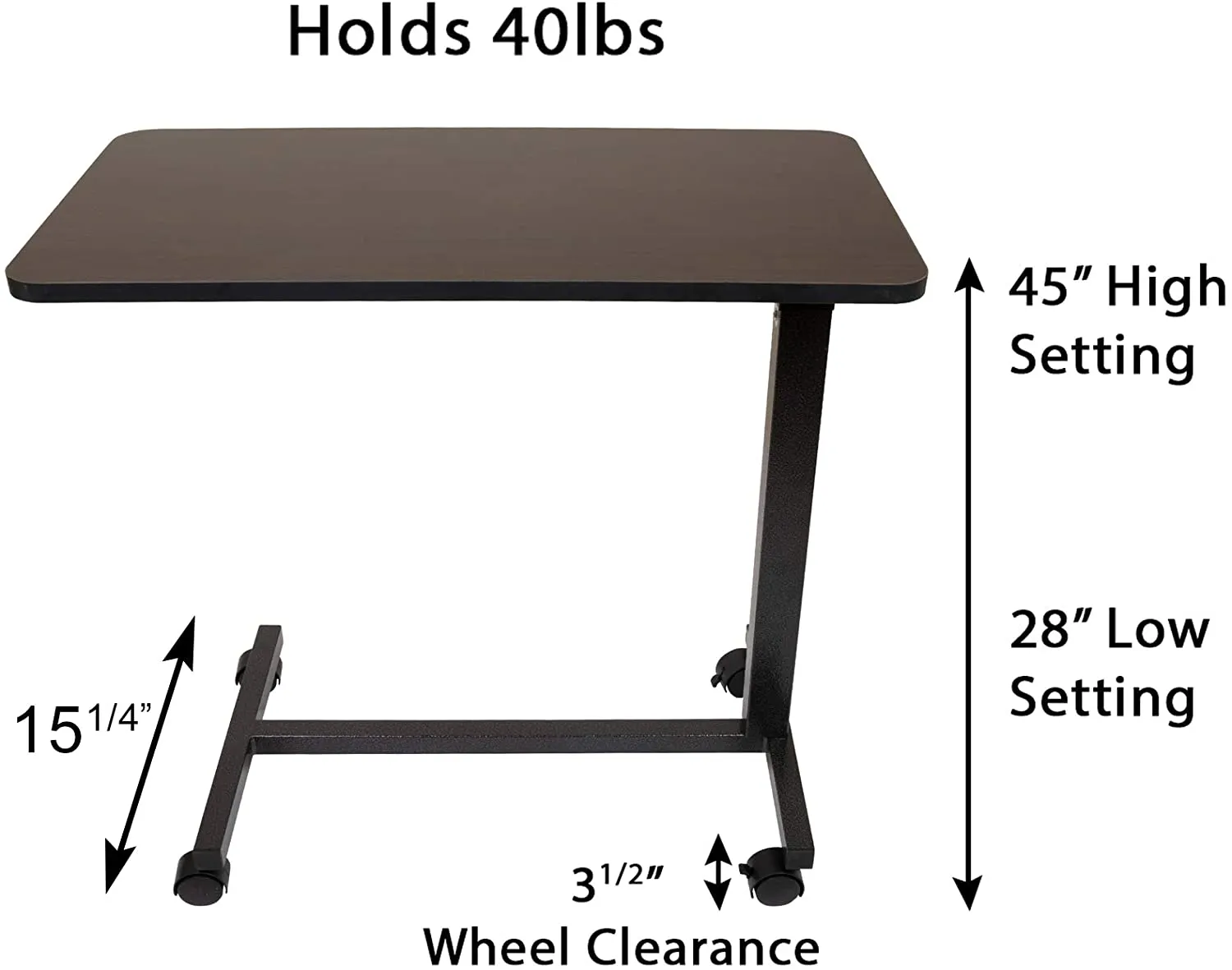 Roscoe Overbed Table Non tilt