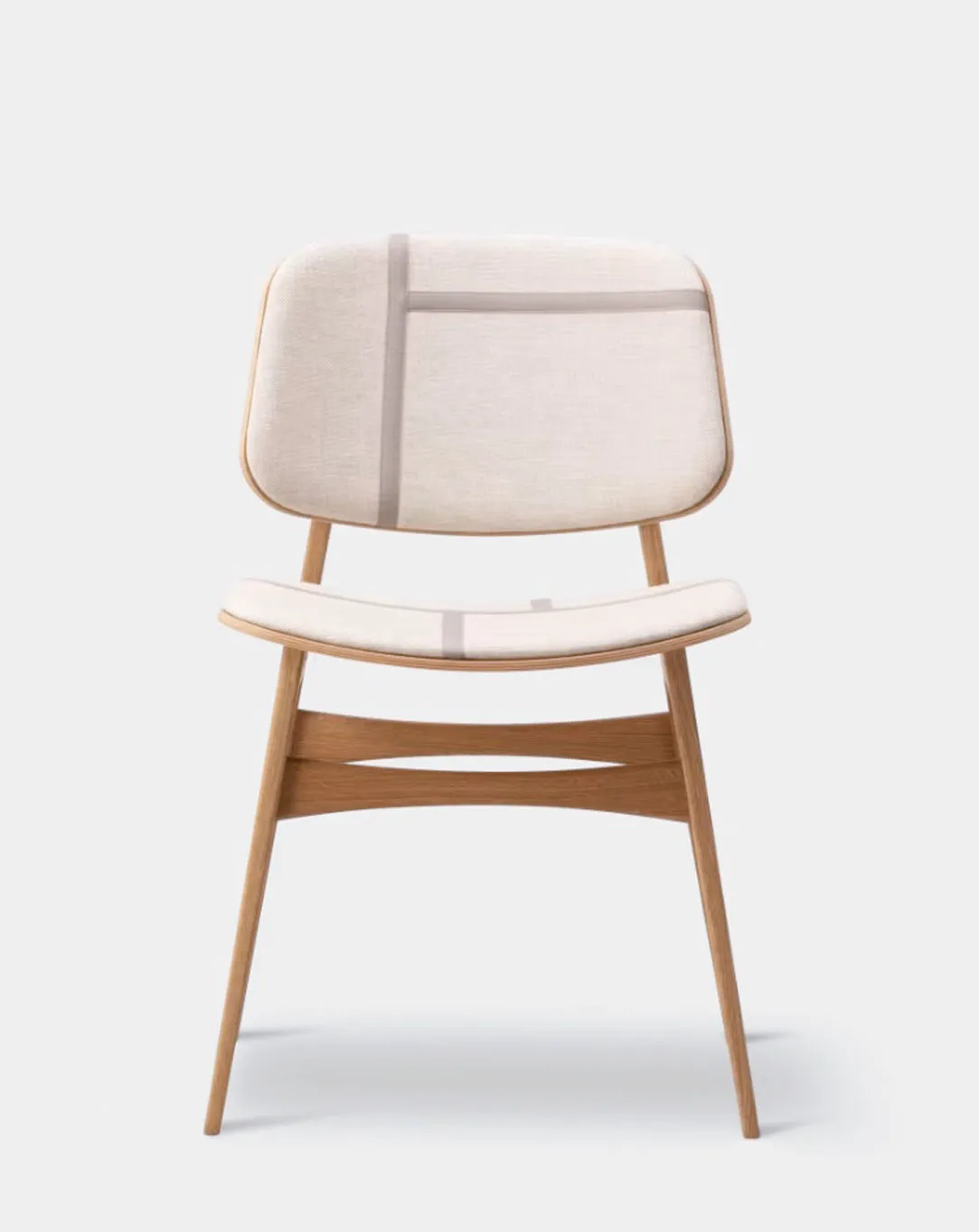 Søborg Wood Base Front Upholstered