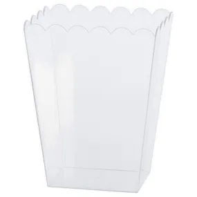 Scalloped Clear Plastic - Medium