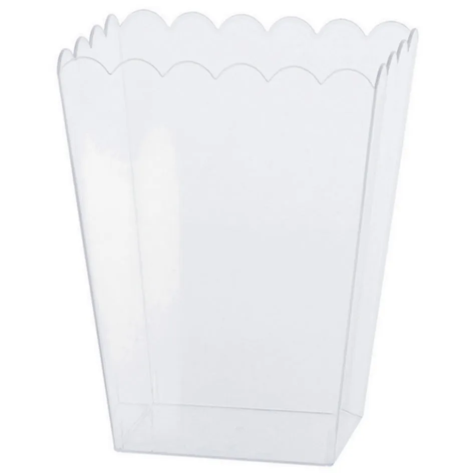 Scalloped Clear Plastic - Medium