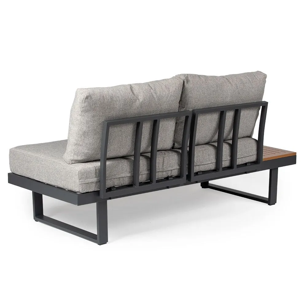 Scratch and Dent - Caspian Loveseat with Cushions and Side Table - FINAL SALE