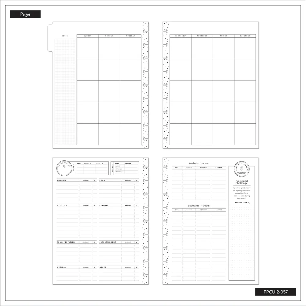 Undated Big Dollar Energy Happy Planner - Classic Budget Layout - 12 Months