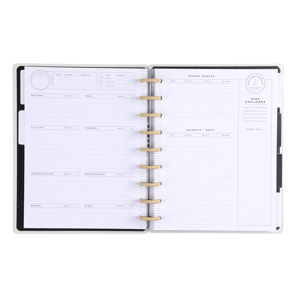 Undated Hello Savings Classic Budget Happy Planner - 12 Months