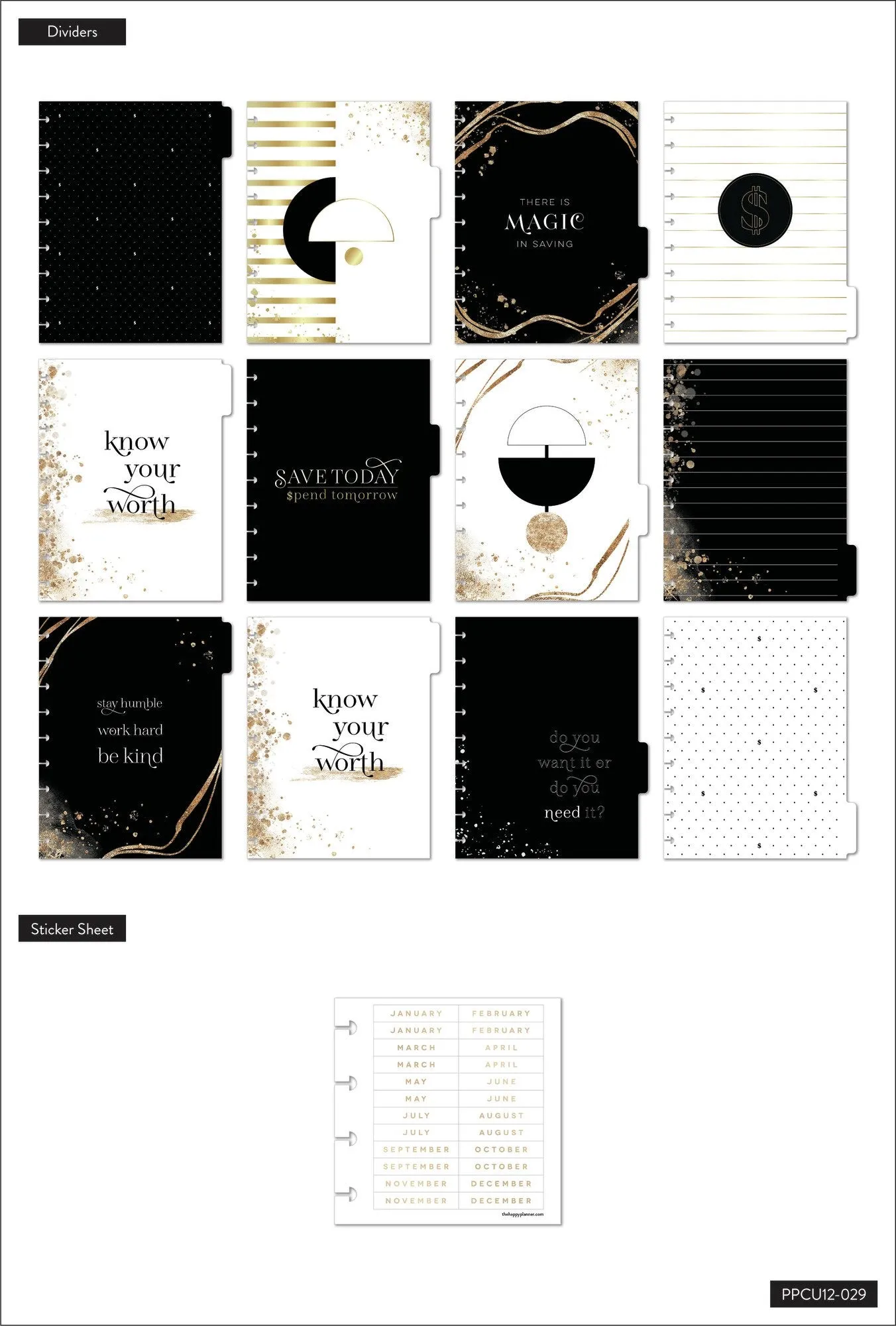 Undated Hello Savings Classic Budget Happy Planner - 12 Months