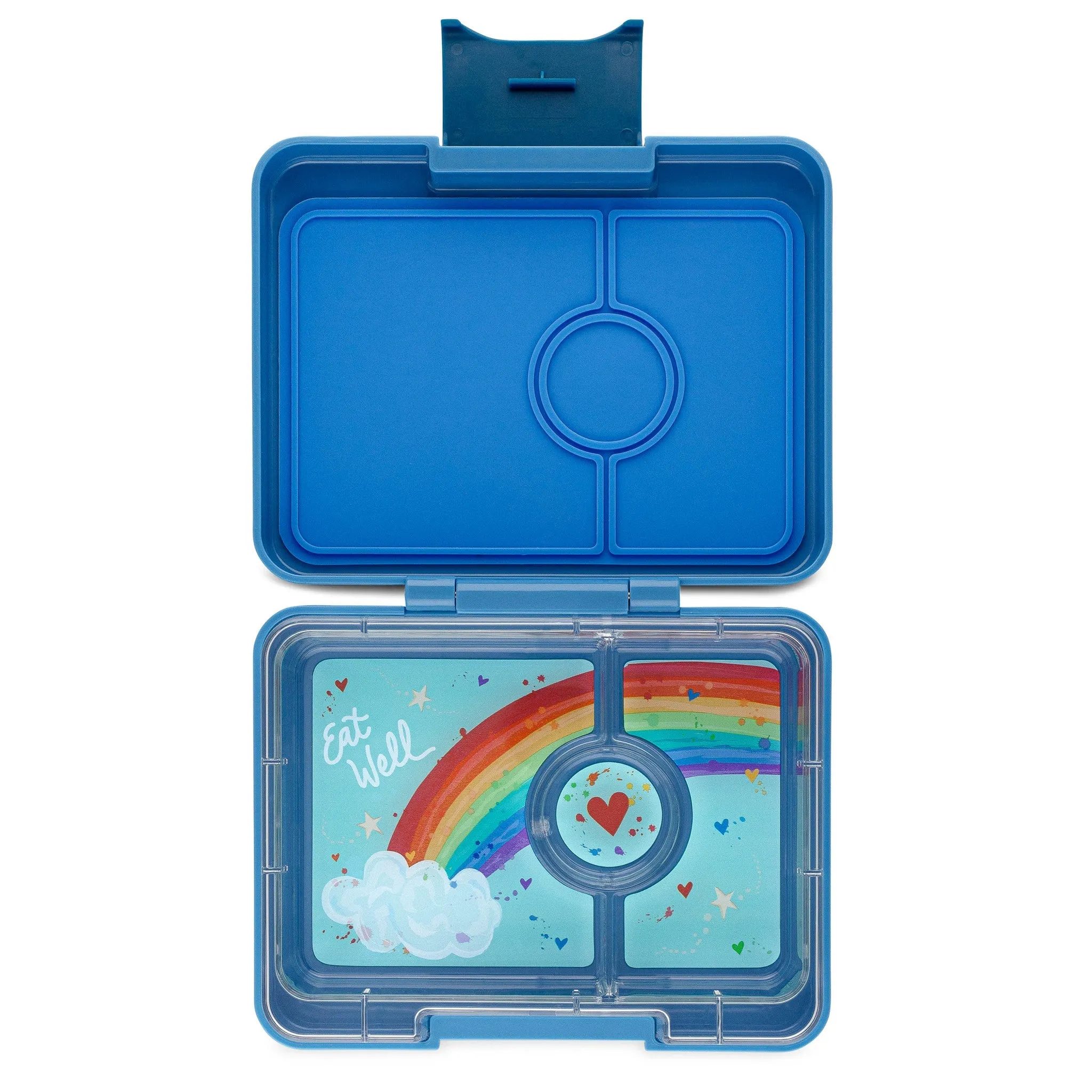 Yumbox Mini Snack box 3 Trays | Sky Blue Rainbow Clouds