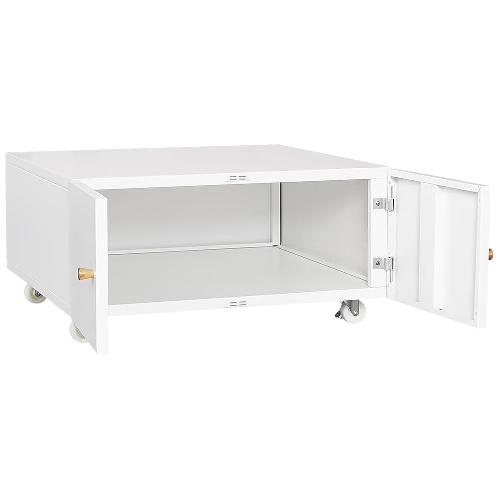 Zabb Mobile File Cabinet With Wheels Horizontal - White